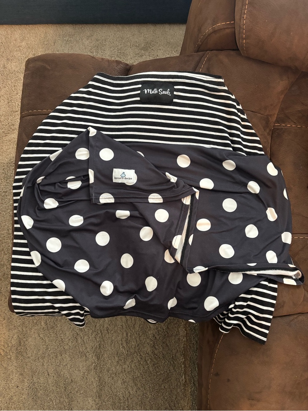 2 Nursing Covers- Milk Snob & Sprout’n Smiles